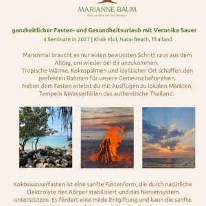 Fasten und Leberreinigung mit Veronika Sauer 10. – 25.2.2027 in Thailand