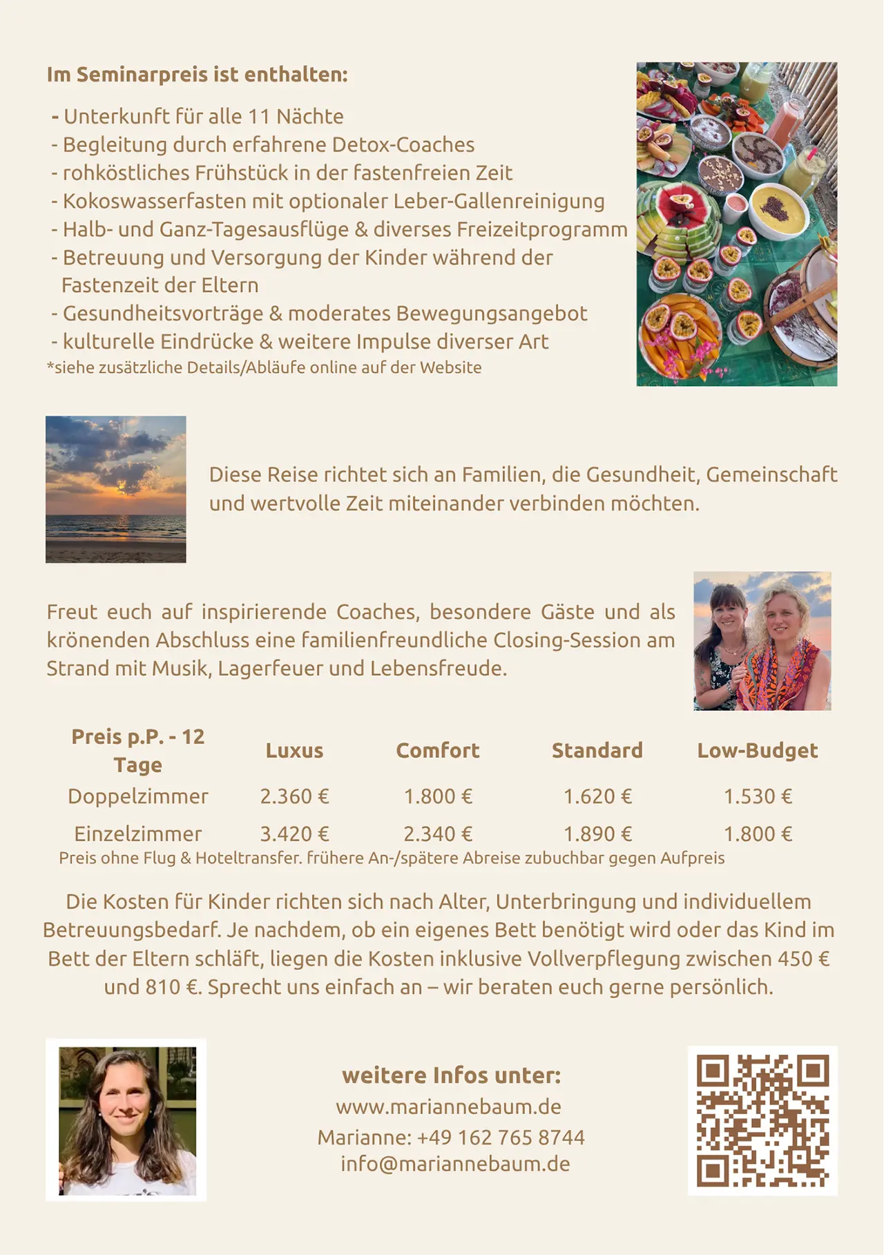 Ganzheitlicher Familien- und Gesundheitsurlaub mit Veronika Sauer 20. – 31.03.2027 in Thailand – Bild 2