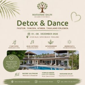 Detox & Dance with Nadine Kaufmann & Norman Weber Dec 1–8, 2026, in Thailand