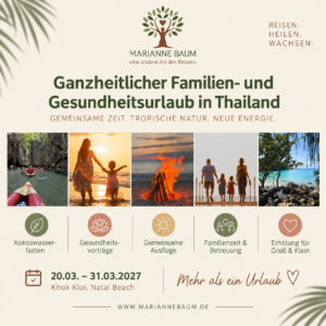 Holistic Family and Health Retreat with Veronika Sauer, March 20 – 31, 2027, in Thailand